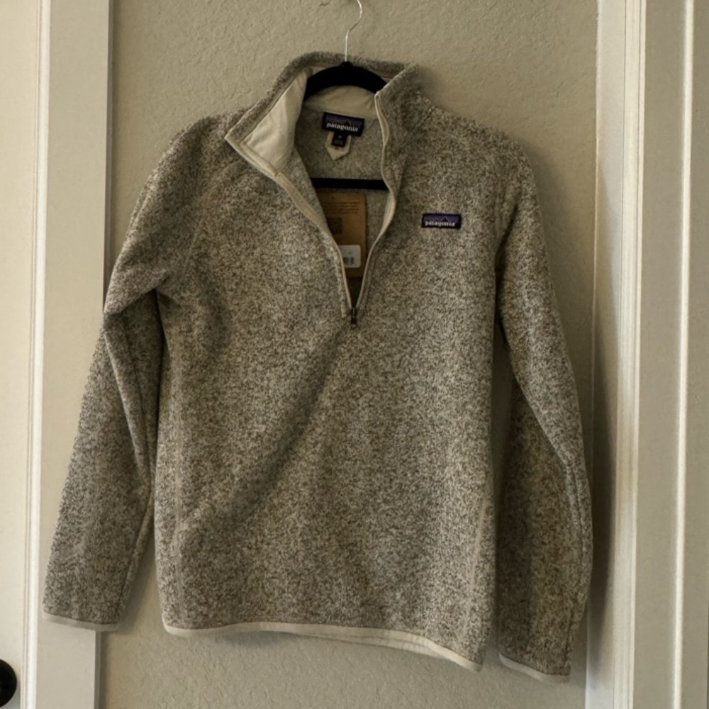 Patagonia Gray Quarter-Zip Fleece Pullover